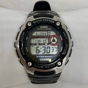 CASIO Wave Ceptor 3140 WV-200A World Time Chrono Digital Men's Watch running